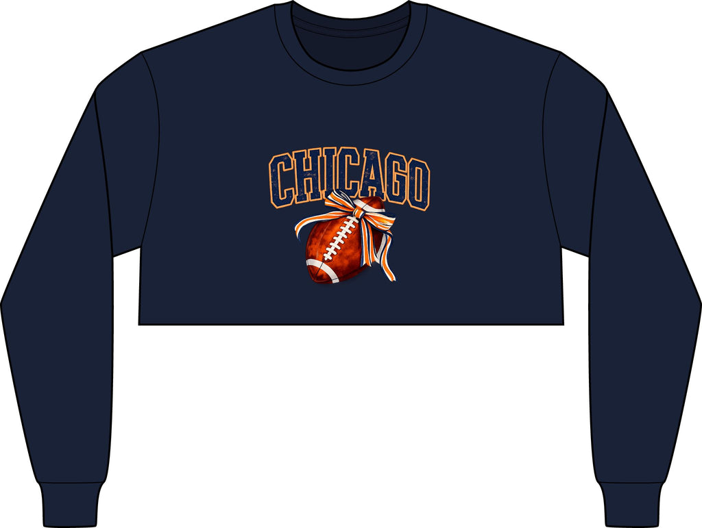 Chicago Football Cropped Tee