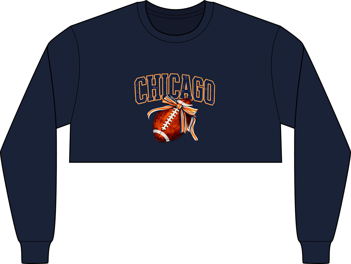 Chicago Football Cropped Tee