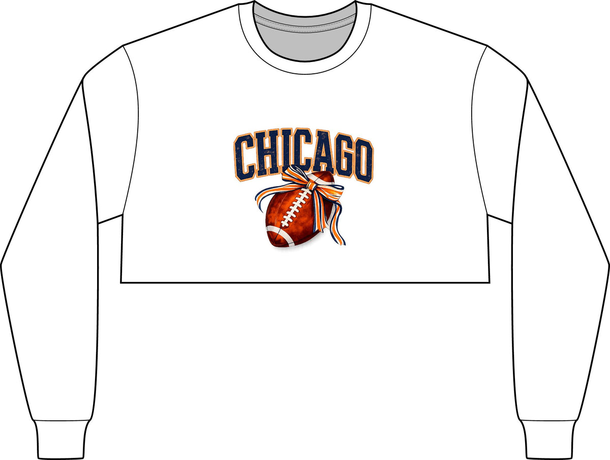 Chicago Football Cropped Tee
